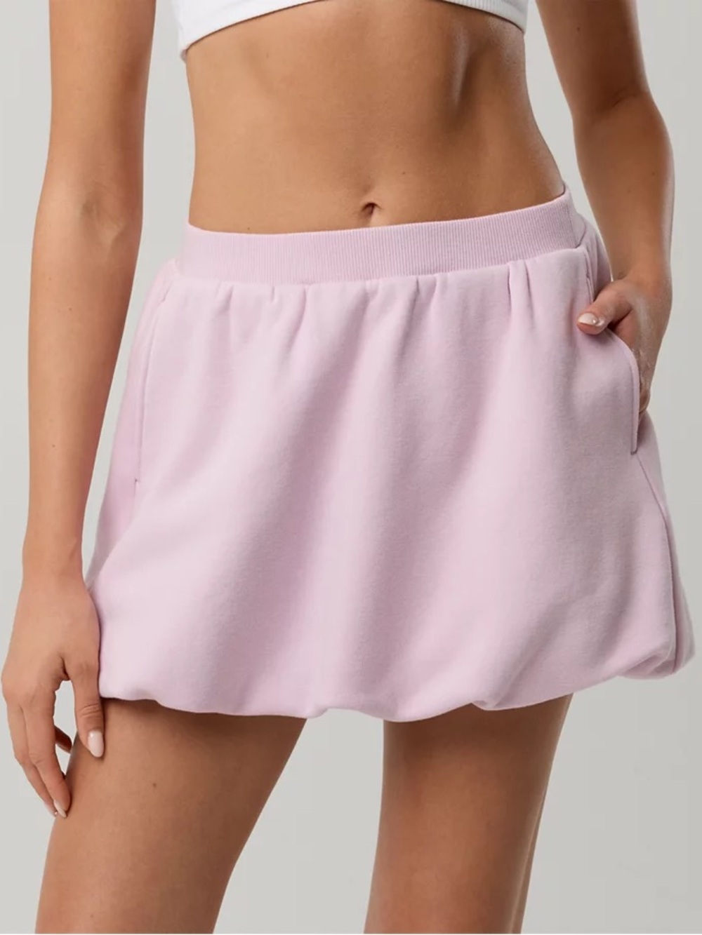 NWT OFFLINE By Aerie Cloud Fleece Bubble Skort Orchid Size Large